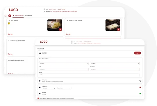 Online ordering & reservations