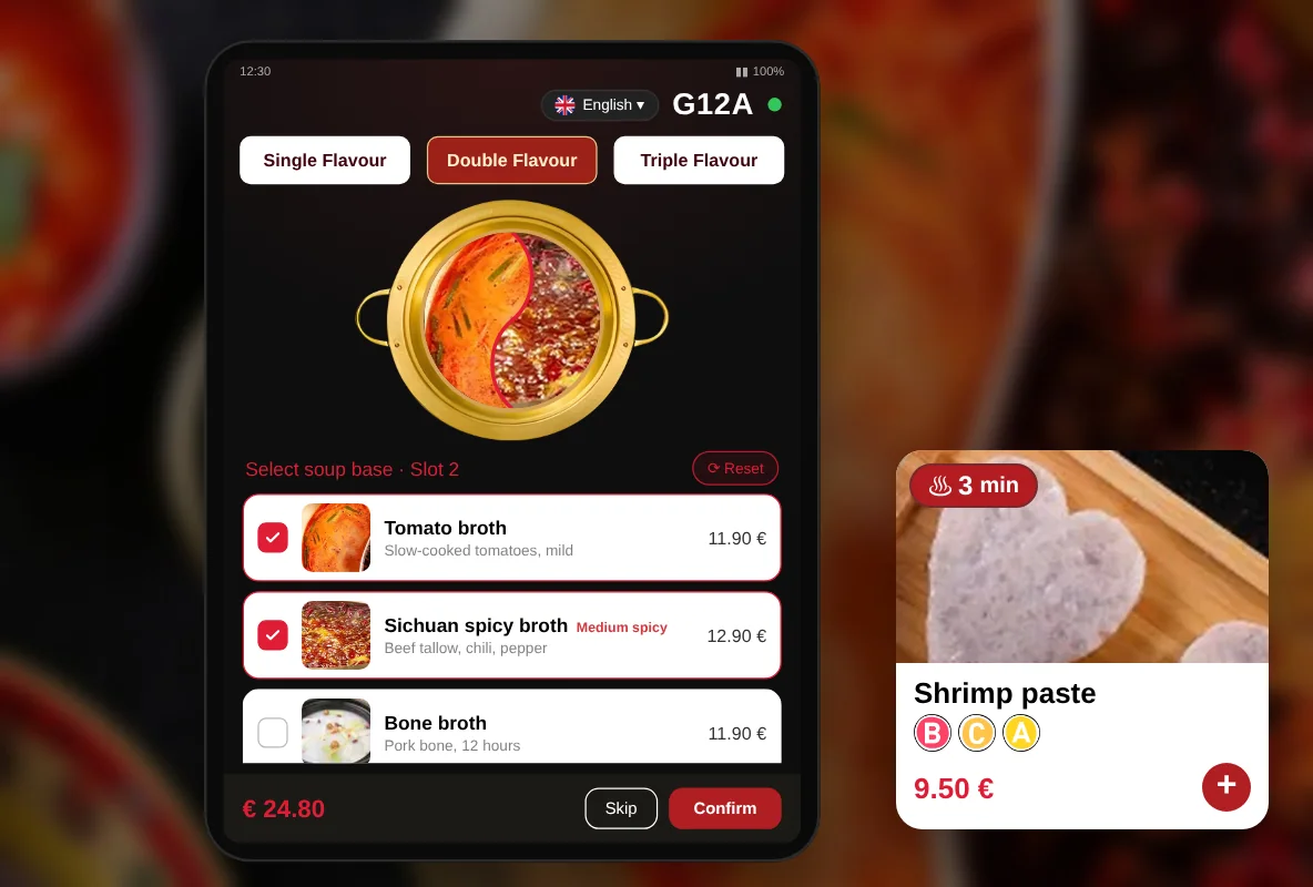 Hot pot menu